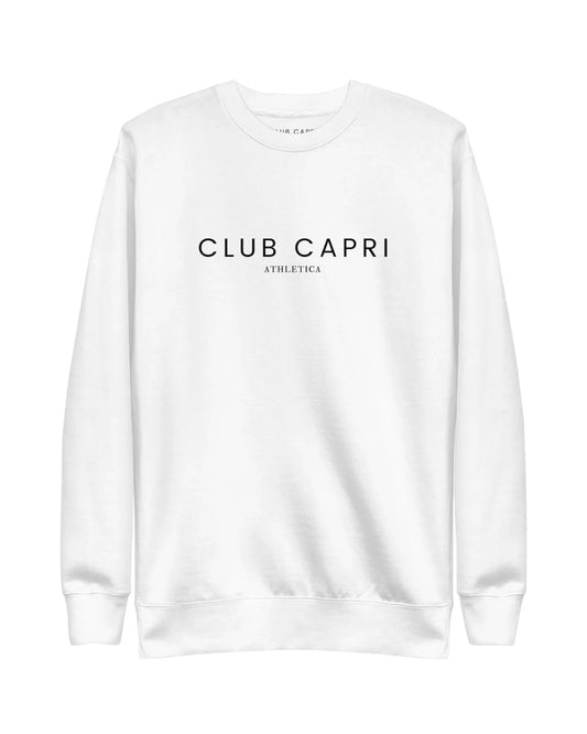 White Le Club Unisex Crewneck