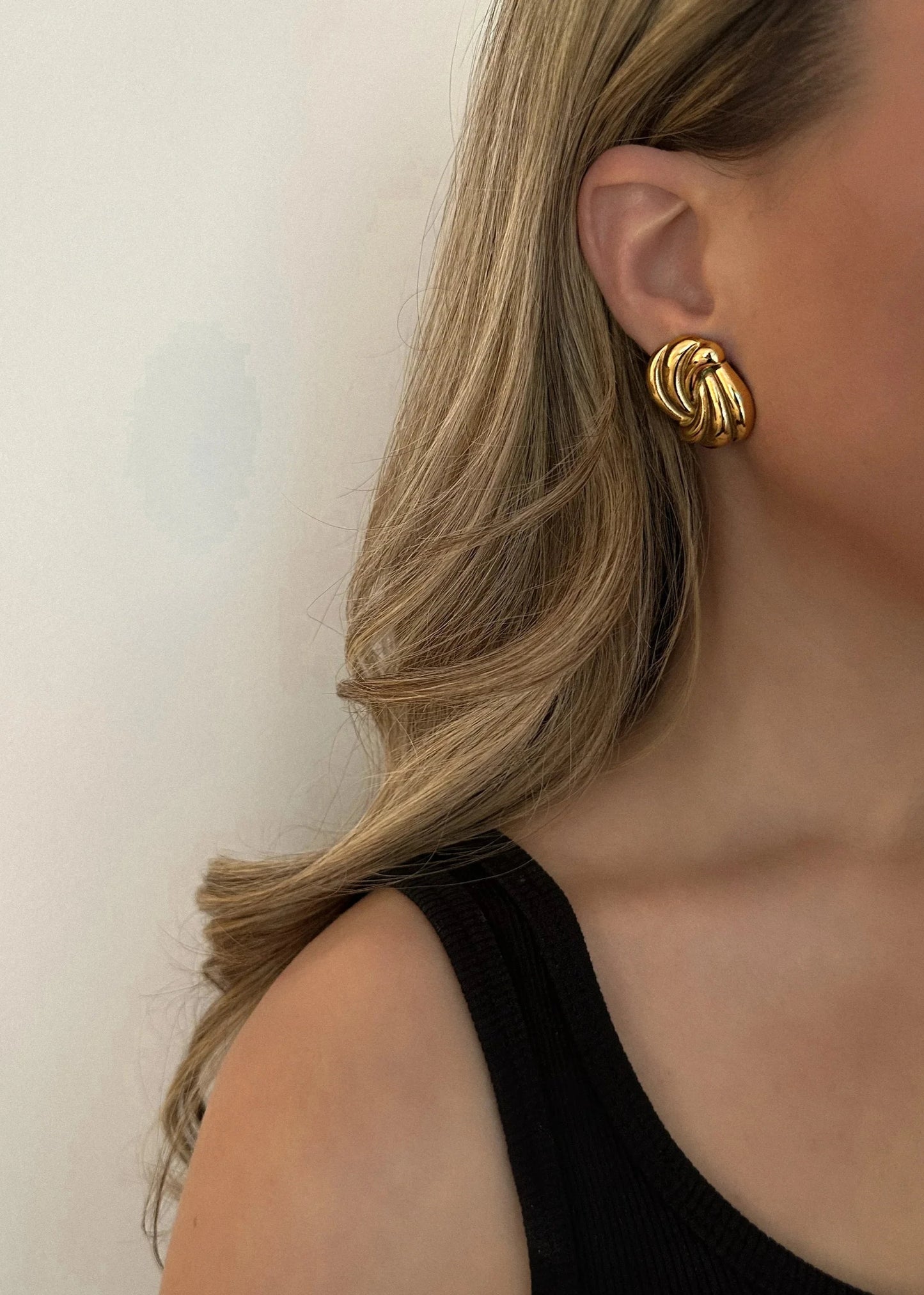 Gold Statement Studs