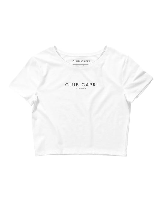 White Le Club Cropped Tee